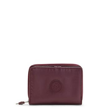 Kipling Money Love Metallic Small Wallet Plånbok Vinröda | SE 1009EB